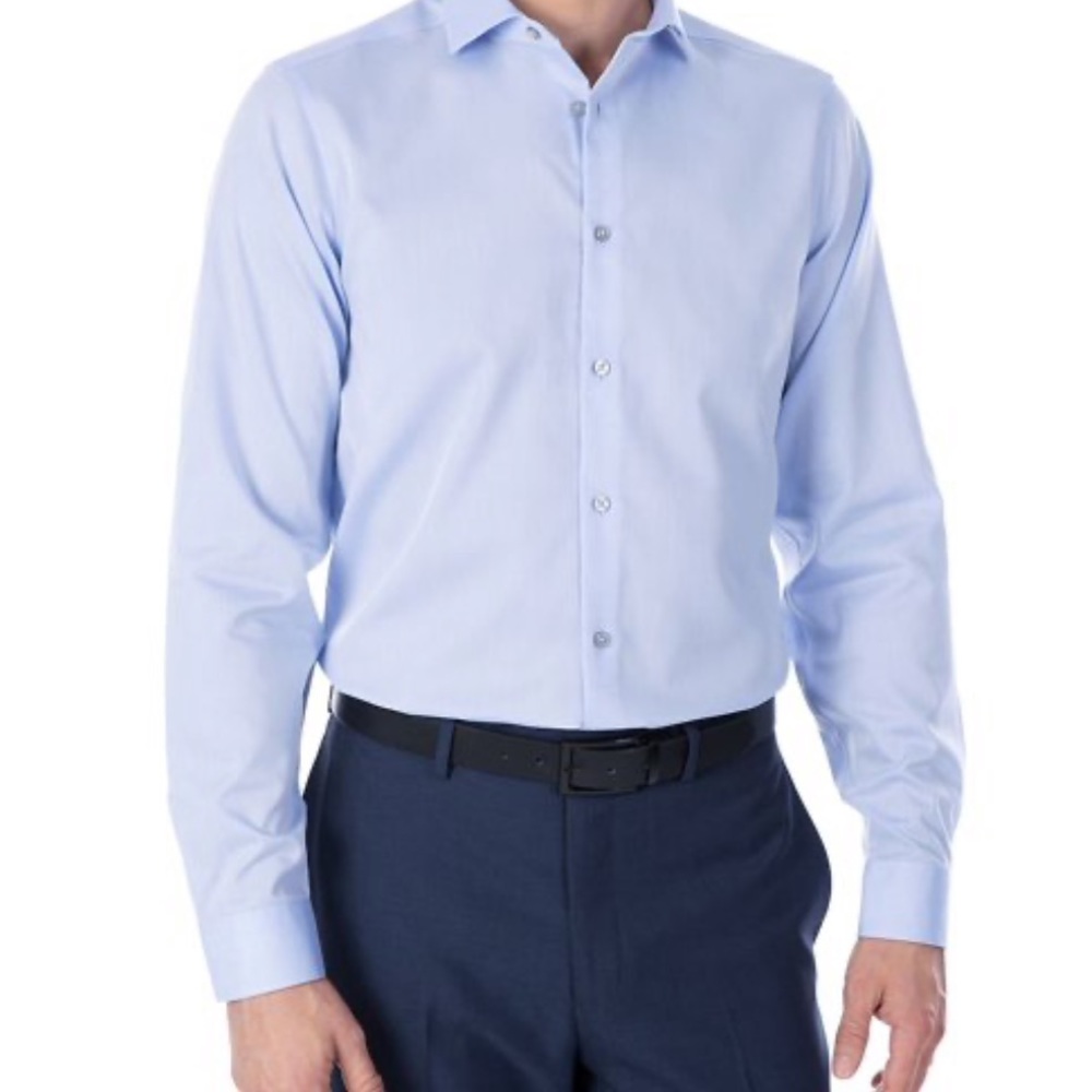 Calvin Klein Non-iron Long Sleeve Men Dress-shirt